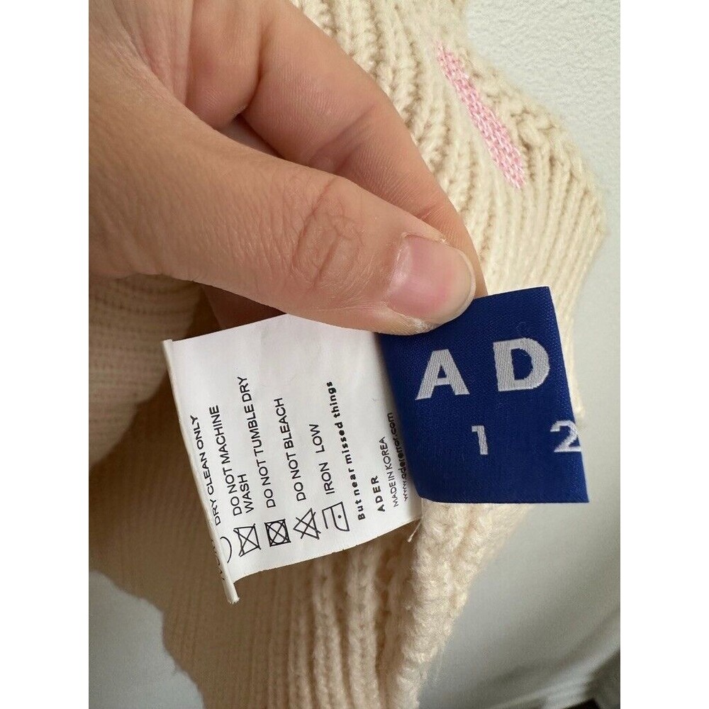 Ader Error Chunky Knit Patchwork Wool Cable Knit … - image 6